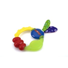 Nuby Wacky Teething Ring, Multicolor(Pack of 4)