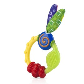 Nuby Wacky Teething Ring, Multicolor (Pack of 16)