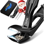 Nail Clippers for Men Thick Nails - Christmas Xmas Presents Gifts for Men, Heave Duty Sharp Toe Nail Clippers with 16mm Wide Jaw Opening, Large Toenail Clippers for Thick Toenails