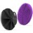 Silicone Body Scrubber 2 Pack, BEAUTAIL Shower Bath Scrubber, More Hygienic Than Traditional Loofah, Lather Nicely, Gentle Exfoliating Brush for Women Men Baby Sensitive Skin, Black+Purple