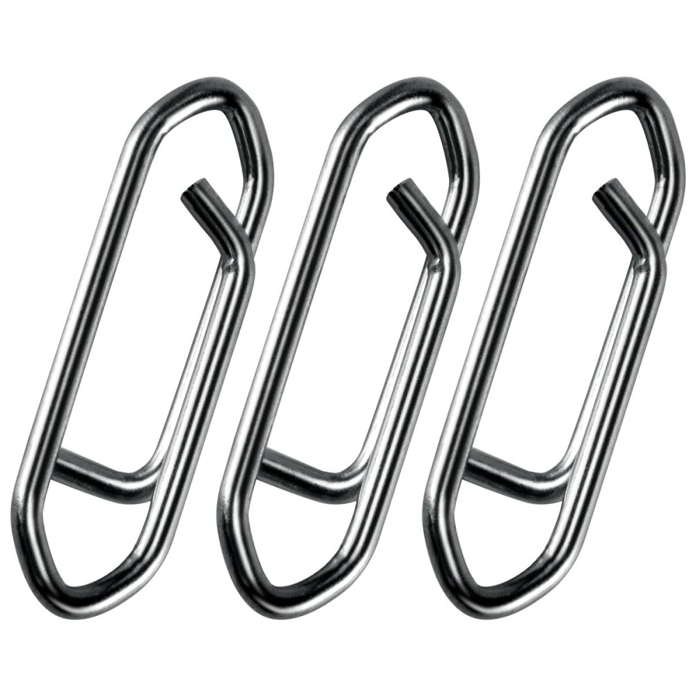 Alwonder 50PCS Fishing Power Speed Clips, High Strength Stainless Steel Speed Clip for Fishing Lure Quick Change, Freshwater Saltwater Crankbait Popper Lures Quick Snap Connector Tackle-125LB