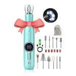 Nail Drill Kit, Cordless Electric Nail Drill Professional Kit 20000rpm Electric Nail File Drill for Acrylic Gel Nails, E-File Nail Kit for Manicure Salon Home