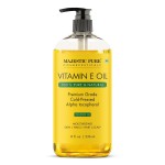 Majestic Pure Vitamin E Oil 8 Oz Vitamin E oil for Skin, Face Oil, Hair Oil and Body Oil- 100% Pure and Natural, 20,000 IU- Cold Pressed Hexane Free Non-GMO Gluten Free Formula