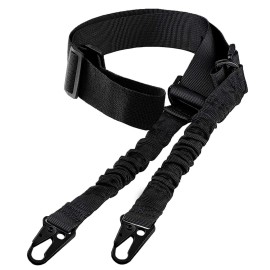 Bengor Two Point Traditional Sling with Adjustable Extra Long Metal Hook Rifle Sling