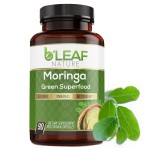 B\'LEAF NATURE Organic Moringa Capsules 1000mg, 90 Count - Moringa Capsules with Organic Olefeira Powder for Immune Support, Energy & Balance - Vegan, Non-GMO Supplements for Daily Wellness