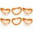RaZbaby Jollypop Pacifier for Newborns & Up, USA Made, Natural Shaped Orthodontic Binky, Lovingly Shared in NICUs & Hospitals Worldwide, Medical-Grade 100% BPA-Free - 0-3 Months, 6 Pack - Orange