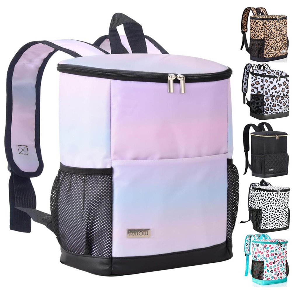 Wolka Cooler Backpack 30 Cans,Portable Backpack Coolers Insulated Leak Proof,Waterproof Soft Sided Cooler Bag for Travel,Beach,Camping,Picnic,Lunch Backpack for Women (Dream Cloud)