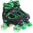 Kids Roller Skates for Boys - Green for Teenagers Youth Age 10 11 12 - Adjustable All Light up Wheels Indoor Outdoor Sports Birthday Gift for Son and Grandson