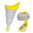 TRIPTIPS Pee Conch Foldable Female Urinal Device Portable Urinal for Women Pee Funnel for Women Travel, She Pee Cup for Women Stand to Pee Womens Urinal Funnel with Tube Case (F-Yellow)