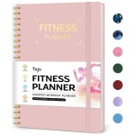 Fitness Workout Journal for Women & Men, A5(5.5 x 8.2) Workout Log Book Planner for Tracking, Progress, and Achieving Your Wellness Goals-Pink