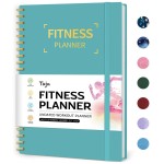 Fitness Workout Journal for Women & Men, A5(5.5 x 8.2) Workout Log Book Planner for Tracking, Progress, and Achieving Your Wellness Goals-Blue