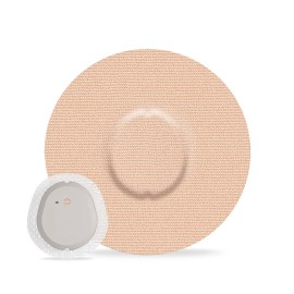 funpatch G7 Adhesive Patches Waterproof Overpatch for G7 & Stelo Flexible CGM Tape Hypoallergenic & Latex-Free Stelo Overlay Patch for 10-15 Days Long Stay Without Glue in The Center, Tan