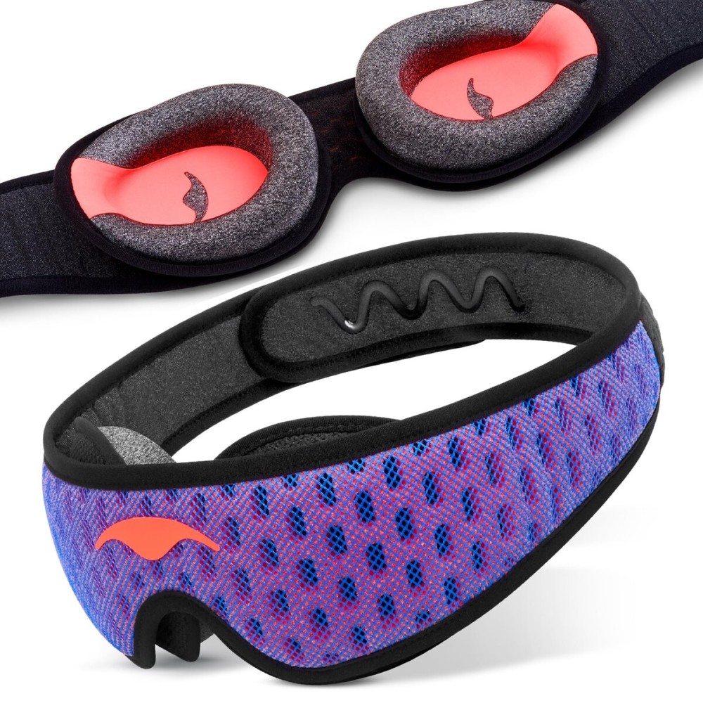 Manta Pro Sleep Mask - 100% Light Blocking Sleep Mask for Side Sleepers, Breathable and Comfortable, Spacious & Zero Pressure for Long Lashes, Perfect for Sleep/Travel/Nap/Shift Work