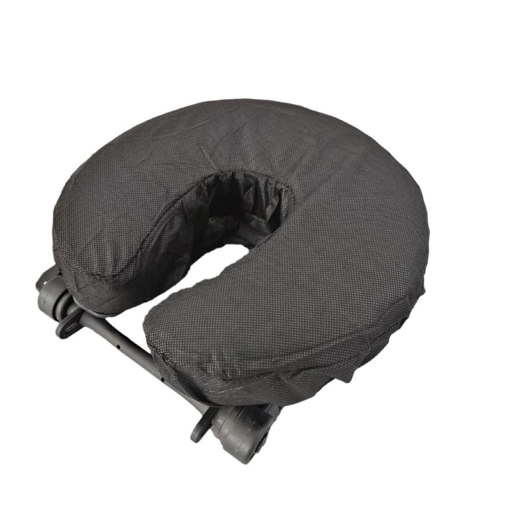 ZMDREAM Pack of 75 Fitted Disposable Massage Headrest Covers Face Rest Cradle Covers Black