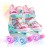 Rainbow Unicorn Kids Roller Skates for Girls Boys Toddler Ages 2-4,4-Pejiijar Adjustable Roller Shoes with Luminous Wheels for Birthday Xmas Gifts.