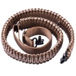 VVAAGG Two-Point Paracord Rifle Sling with Swivels, Non-Slip 2 Point Shotgun Sling with Quick Adjustable Length Rifle Strap