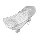 Ingenuity Foldaway 2-Position Baby Bath Seat, Adjustable Support for Sink or Bathtub, Ages 0-6 Months up to 20 Pounds, Machine-Washable Sling