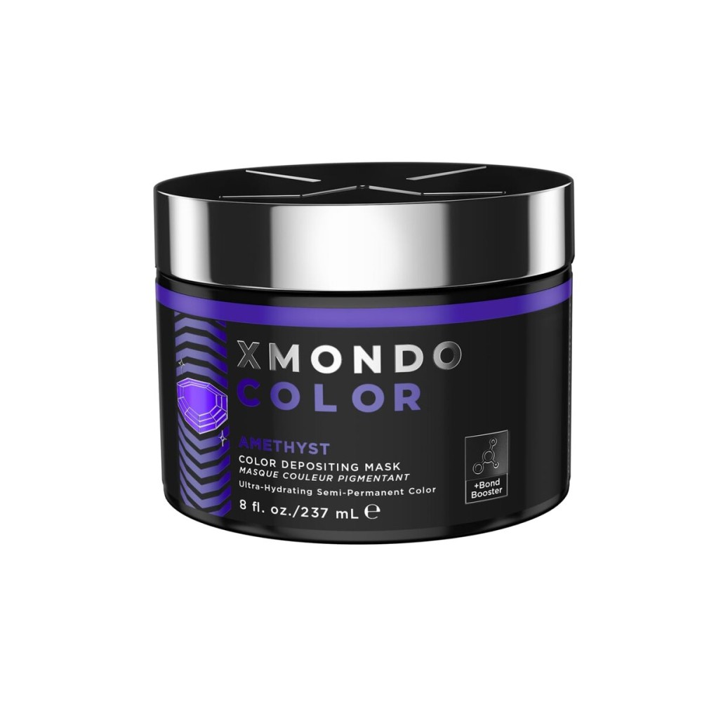XMONDO Color Amethyst Deposting Mask - Semi-Permanent Purple Dye with Bond Booster & Hyaluronic Acid, 8 oz