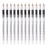 Go Ho 12 PCS White Eyebrow Eyeliner Pencils,White Eyeshadow Makeup Pen,Sweatproof Eye Highlighter Makeup Pencil,Long-lasting Nice Color Eye Brow Gel Pen,Brow Tint SticksWhite