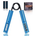Carvanchy Grip Strength Trainer, 150LB, Wrist Forearm Strengthener, Metal No Slip, Hand Grip Gripper Strengthener for Strength Training and Exercise, Hand Workout Squeezer Grip Strength