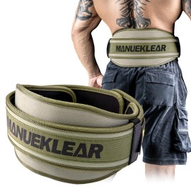 Weight Lifting Belt, Lifting Belts for Women Men,MANUEKLEAR Weightlifting Belt Quick Locking Back Support for Bodybuilding, Fitness, Powerlifting, Cross Training, Squats, Workout, Exercise (Olive Drab, S28-33inches)
