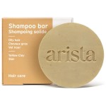 Arista Shampoo Bar with Yellow Clay, Sidr Fruit Powder & Jojoba - For Oily Hair | Sulfate-Free, Vegan & Paraben-Free Travel Shampoo