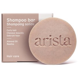 Arista Ayurveda Shampoo Bar with Curly Hair Sweet Almond Oil, Reetha Fruit Powder & Shea Butter, Moisturizing for Curly Hair, Travel size