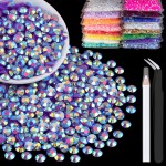 5000pcs 3mm Resin Rhinestones Bulk, Dark Purple AB Flatback Round Jelly Rhinestones Bedazzling Non Hotfix Crystal Gems Large Quantity Wholesale for DIY Crafts Clothes Tumblers Face Makeup Manicure