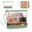 Ethereal Clear Makeup Bag, Green TSA Approved Toiletry Bag with Brushes Compartment Small Travel Make up Bags for Women