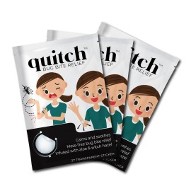 quitch Bug Bite Patches 3x27ct, Natural Itch Relief Stickers for Kids & Baby, Anti-Itch Cream Alternative, Mosquito bite Treatment, Summer Travel & Camp Essentials, Soothing After bite Patches