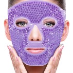 ZNCUETD Face Ice Mask Facial Ice Packs Gel Beads Hot Cold Compress for Post Oral, Dental, Nose,Facelift Plastic Cosmetic & Laser Surgery Recovery Puffiness Swelling Dark Circles & Headaches