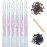 White Pink Hair Tinsel Kit with Tool 6pcs 1200 Strands Glitter Tinsel Hair Extensions Heat Resistant Sparkling Shiny Fairy Hair Accessories for Women Girls Kids 47Inch