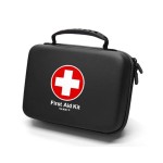 SHBC Waterproof First Aid Kit (228pcs) with All Basic or Advanced Supplies You Need. Suitable for Emergencies at Home or Outside, Travel, Home, Camping, Black