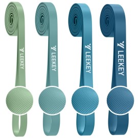 LEEKEY Resistance Bands, Exercise Bands with Handles,Pull Up Assist Bands - Band Set with Door Anchor - Bands for Working Out,Band for Men and Women Fitness Training,Home Workouts