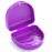 Retainer Case Denture Case: BVN Orthodontic Dental Case, Slim Braces Case, Mouth Guard Case, Denture Box, Teeth Aligner Case, Night Guard Case Container Storage Holder Purple