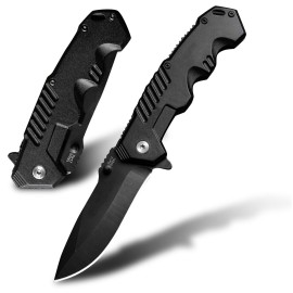 AOSILEY Pocket Folding Knife with Stainless Steel Point Lock Blade Knives and Lightweight Lockback Multi-Tool for Camping, Outdoor, HuntingSurvival and EDC