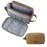 BAGSMART Toiletry Bag for Men, Canvas Travel Toiletry Organizer Dopp Kit Water-resistant Shaving Bag for Toiletries Accessories,Khaki-Large