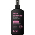 b.tan SPF 7 Tanning Oil | Hello Sunshine - Deep Suntan Dry Spray, Best Outdoor Browning Body Mist, Packed with Moisturizing Goji Berry, Pomegranate + Aai, Austrailian Brand, 8 Fl Oz