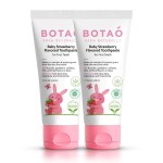 BOTAO Fluoride Free Toddler Toothpaste | Strawberry Flavored - Training Toothpaste for Toddlers | EWG Verified, Vegan, SLS Free, Safe to Swallow, Aloe Vera (2Pack)
