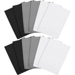 Tatuo 12 Pieces Korean Exfoliating Mitt Glove Italy Towel Body Skin Scrubber Exfoliating Scrubber for Remove Dead Skin Washcloth Korean(Small,White, Black, Gray)