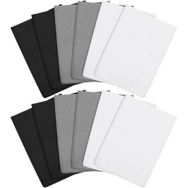 Tatuo 12 Pieces Korean Exfoliating Mitt Glove Italy Towel Body Skin Scrubber Exfoliating Scrubber for Remove Dead Skin Washcloth Korean(Small,White, Black, Gray)