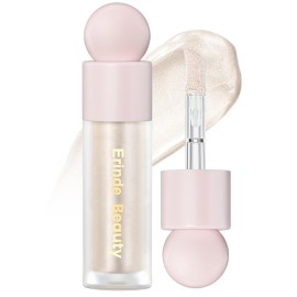 Erinde Liquid Highlighter - Face Highlighter Bronzer Makeup Stick, Natural Glossy Finish, Lightweight Blendable Cream Face Illuminator, Cruelty-free, 02 STARLIGHT