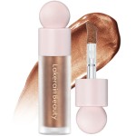 Erinde Liquid Highlighter, Face Highlighter Bronzer Makeup Stick, Natural Glossy Finish, Lightweight Blendable Silky Smooth Cream Face Illuminator, Cruelty-free, 04 CANDLELIGHT