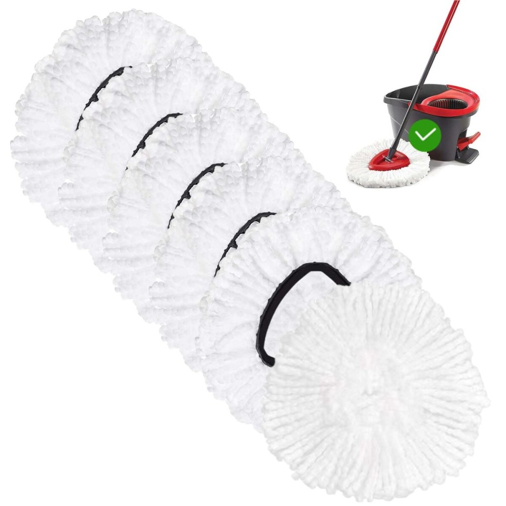 Spin Mop Replacement Head Mop Refill Compatible with Oceda Triangle Swivel Mops Microfiber Swivel Mop Refill,Deep Clean,Machine Washable and Easy to Replace