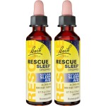 Bach Rescue Sleep Dropper, Natural Sleep Aid, Homeopathic Flower Essence, Free of Melatonin, Sugar, & Gluten, Family-Friendly, Non-Alcohol Formula, 2 Pack, 20mL Ea