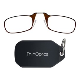 ThinOptics Keychain Case Rectangular Reading Glasses