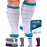 Doctor\'s Select 3 Pairs Plus Size Compression Socks Wide Calf - Up to 6XL | 20-30 mmHg Compression Socks for Women Wide Calf | Plus Size | Nursing, Traveling, Running