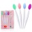 Lip Brush Tool,Double-Sided Silicone Exfoliating Lip Brush (4 Colors)