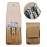 Nail Clipper Set, 6 Pcs Toenail Clippers, Stainless Steel Fingernail Clipper, and PU Leather Manicure Set, Gift Ideas (Beige)
