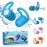 Swimming Ear Plugs Waterproof Earplugs - 3 Pairs Silicone Swim Ear Plugs for Adult Kids, Water Sports Earplugs for Showering, Bathing, Surfing - Keep Ear Water Out (Blue,Pink,Orange, One Size)